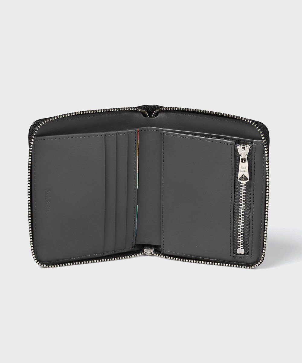 Paul Smith アーティストストライププラー ラウンドジップ2つ折り財布 