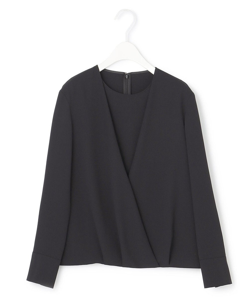 ICB 【洗える】 ストレッチジョーゼット カシュクールブラウス 