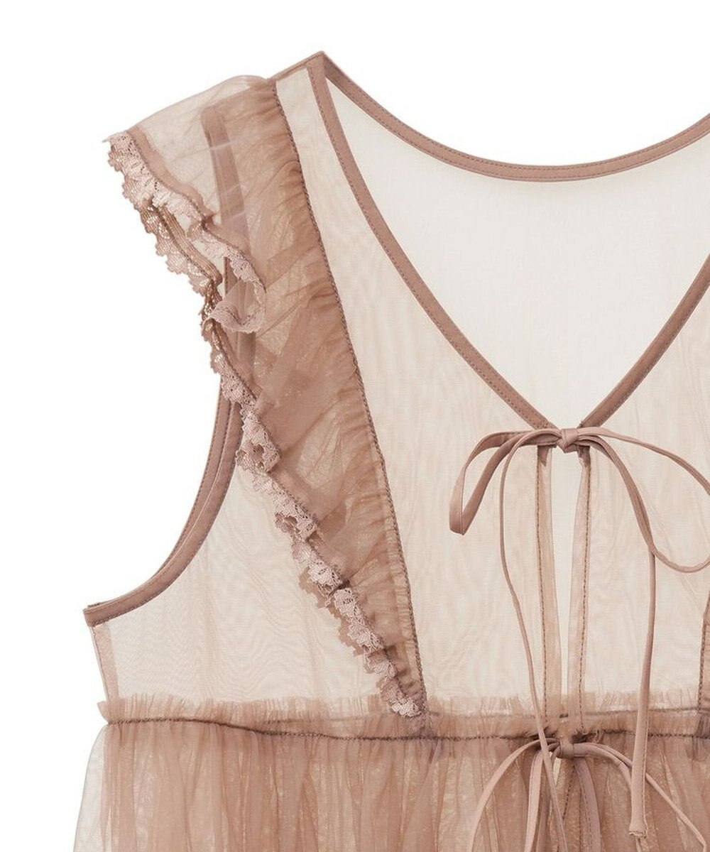 Green Parks ・ＥＬＥＮＣＡＲＥ　ＤＵＥ　チュールラッフルベスト 