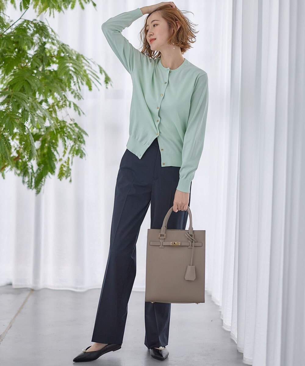 23区 【Oggi4月号掲載/洗える】プレミアムビオコットン カーディガン 