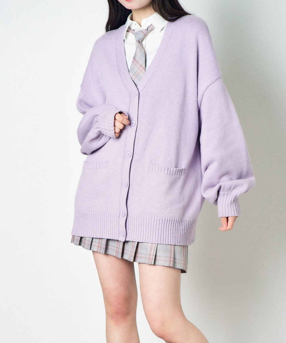 WEGO 【SCHOOL ITEM】ニットカーディガン 