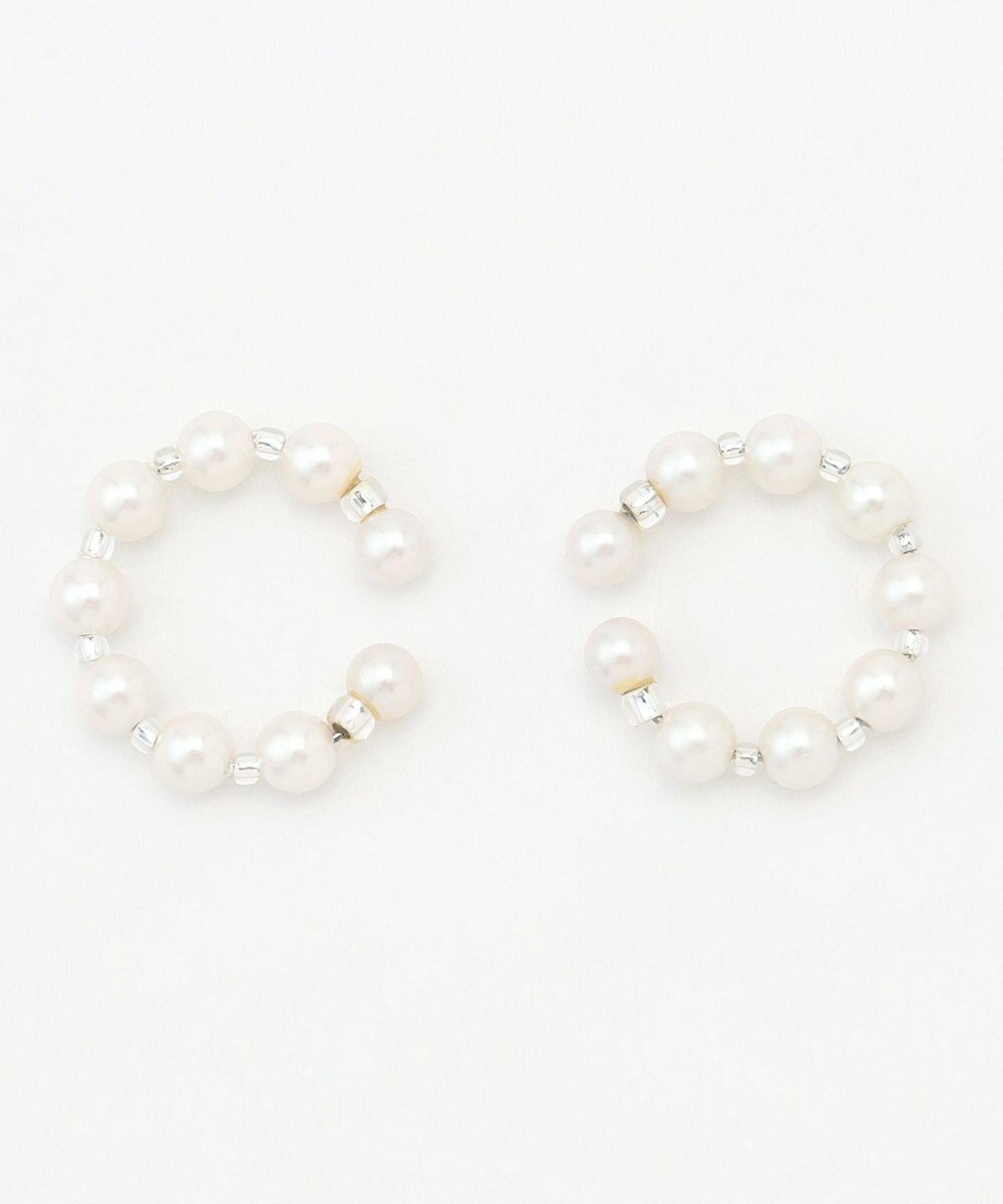 J.PRESS LADIES 【WEB限定・2way・2set】パール イヤカフ リング 
