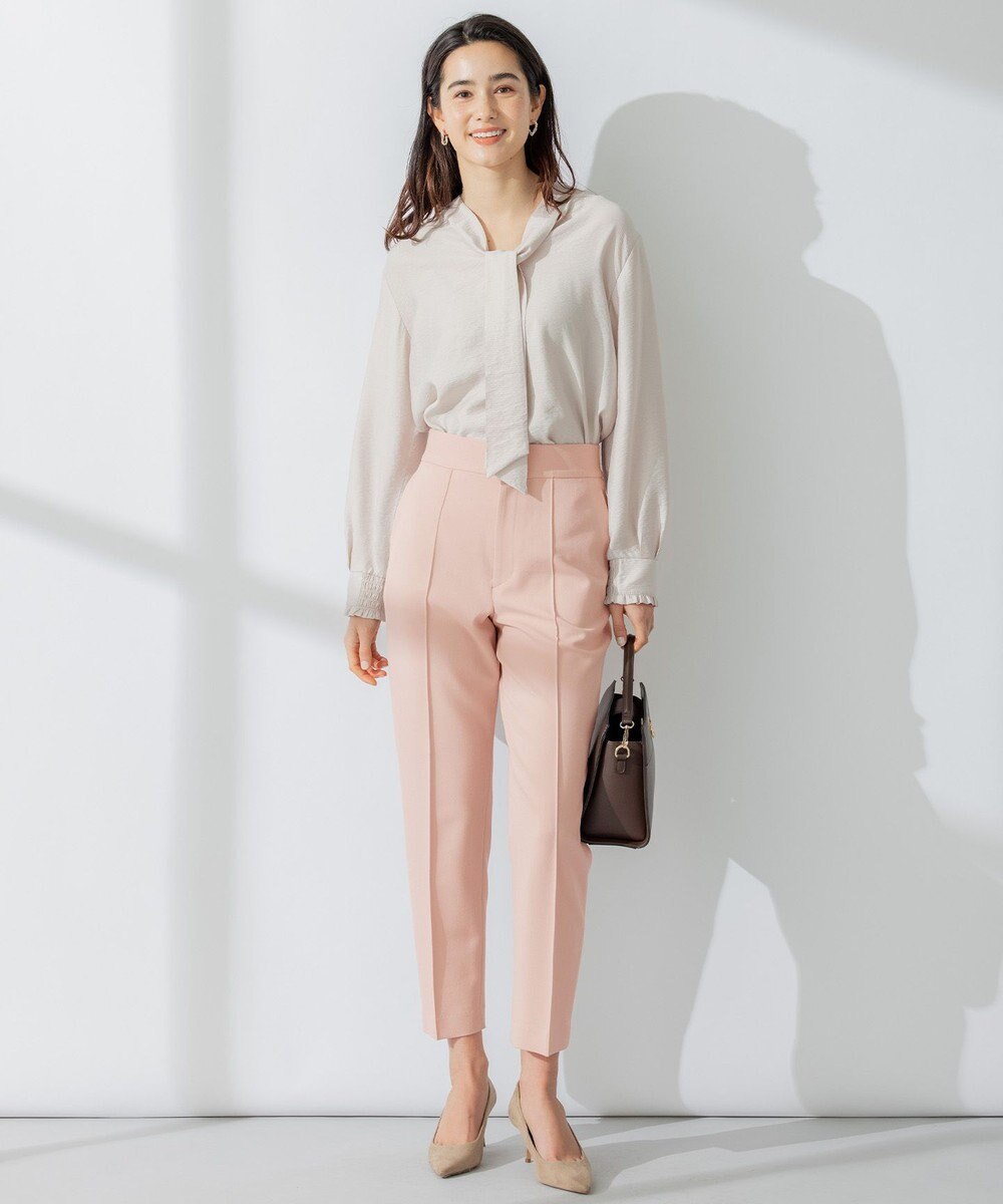 組曲 【洗える・ウエストゴム仕様】2WAYストレッチテーパード パンツ 