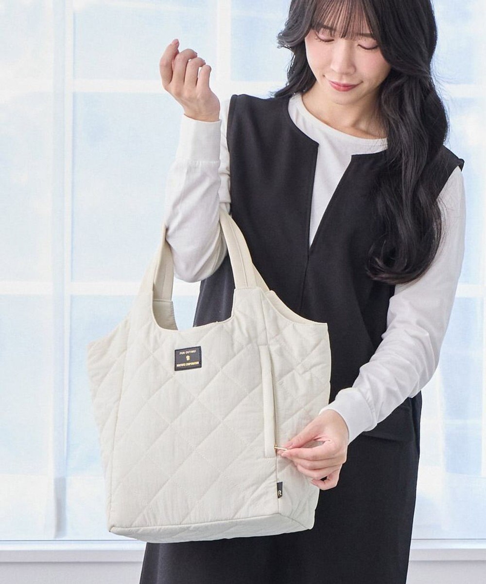 ROOTOTE 3674【仕切り+自立+撥水】LT.ラウンド.パルーティ.キルト-D 