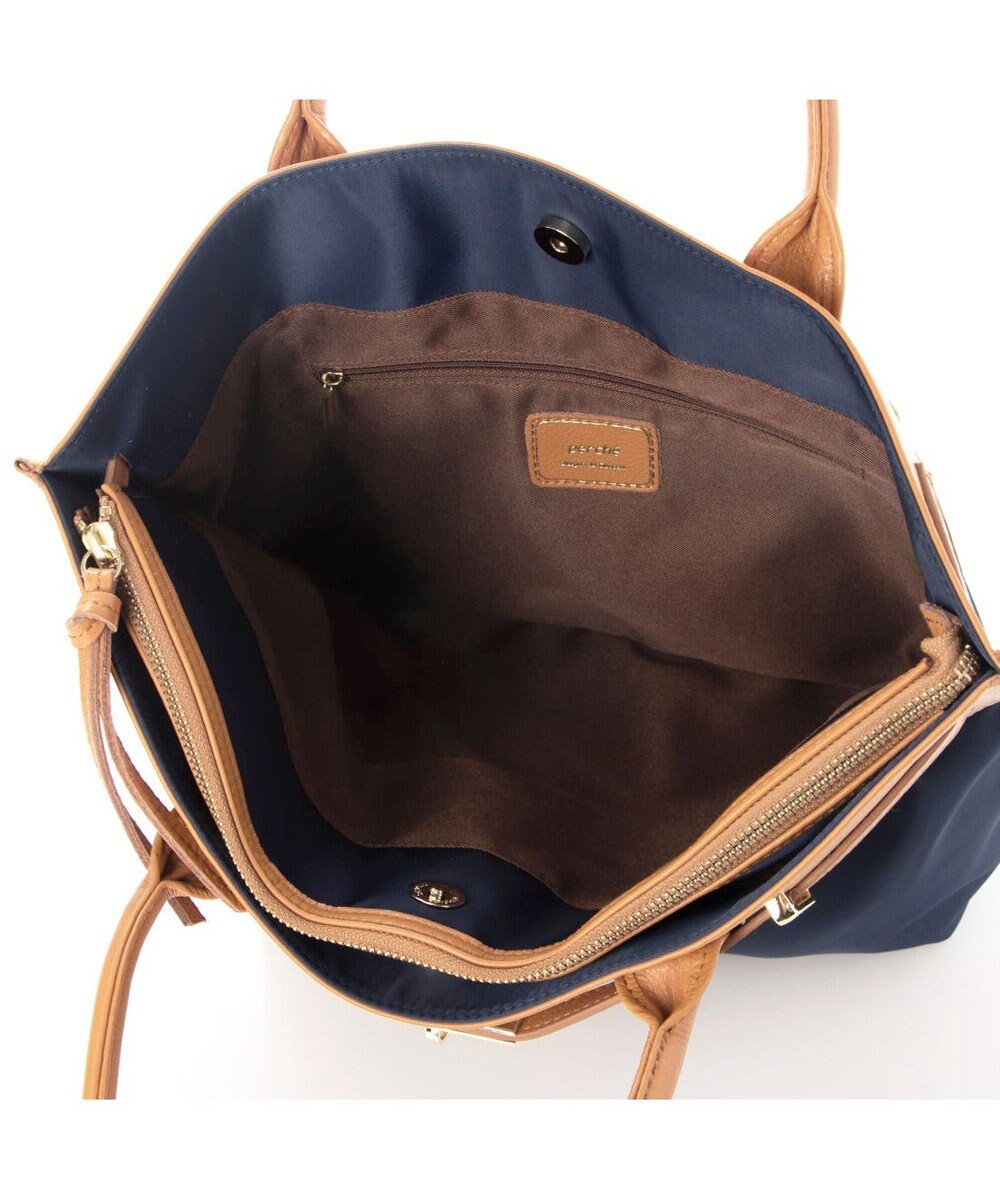 UNBILLION 【テレビ ドラマ着用アイテム】ペルケ perche / ナイロン牛革ヒネリ金具トートバッグ 