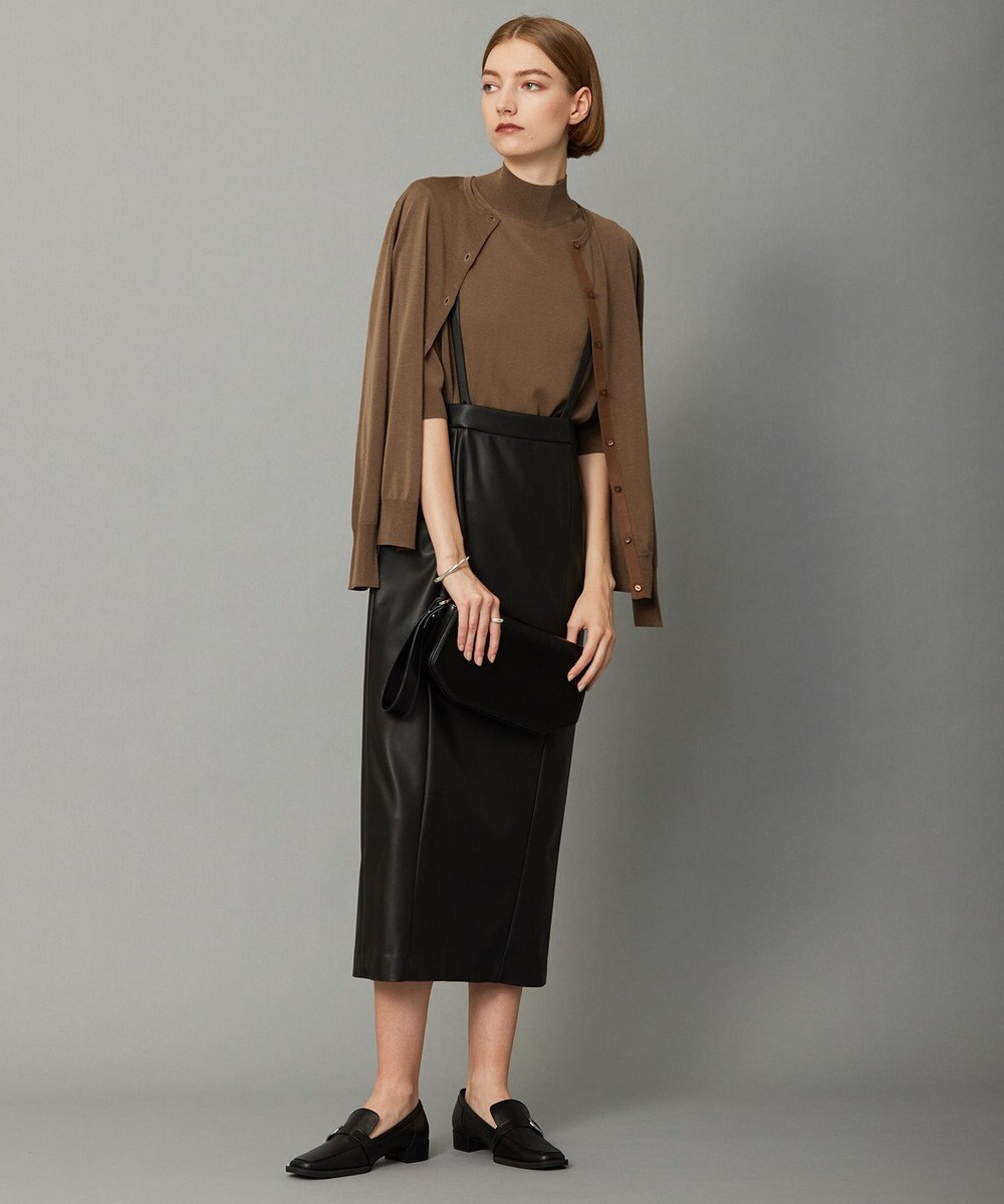 ICB 【洗える】 ウールアセテートハイゲージ カーディガン 