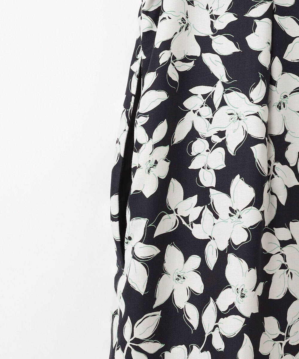 J.PRESS LADIES 【洗える】スパンフラワープリント  ワンピース 