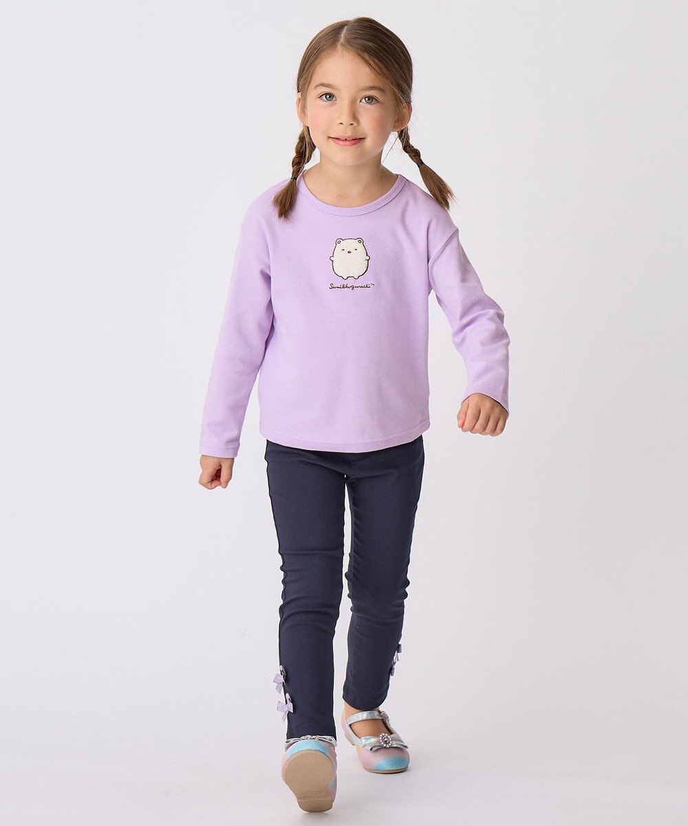 ANY KIDS 【すみっコぐらし】サガラ刺繍 長袖 Tシャツ 