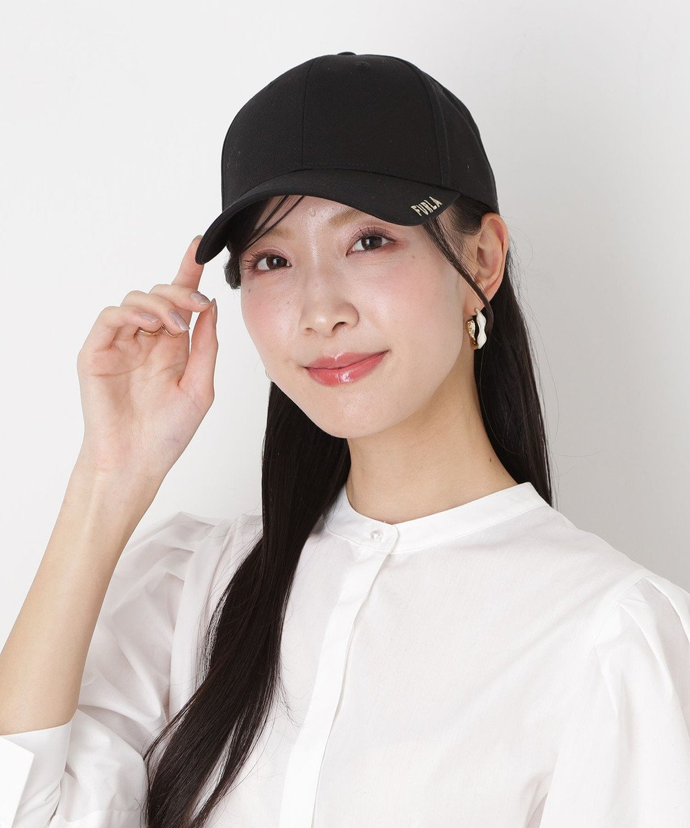 MOONBAT FURLA(フルラ) ロゴ刺繍キャップ UV対策/手洗い可能/抗菌防臭加工 
