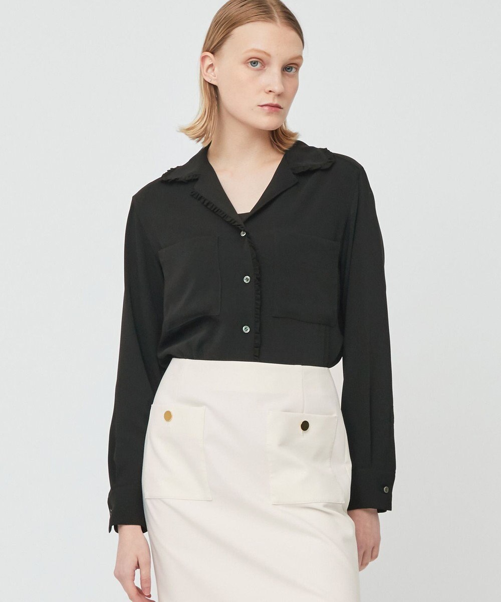 BEIGE， DANDELION / ギャザーフリルブラウス 