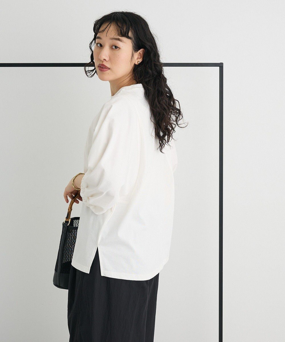 CRAFT STANDARD BOUTIQUE 接触冷感/UVカット スクエアボリュームスリーブプルオーバー 