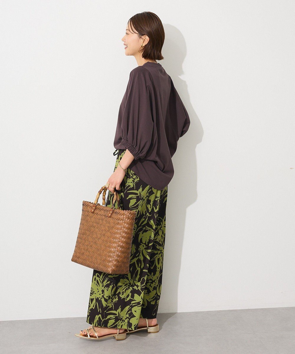 CRAFT STANDARD BOUTIQUE 接触冷感/UVカット スクエアボリュームスリーブプルオーバー 