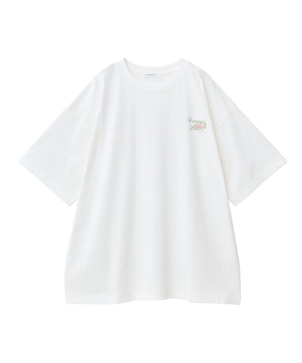 AMERICAN HOLIC バックロゴプリントTシャツ 