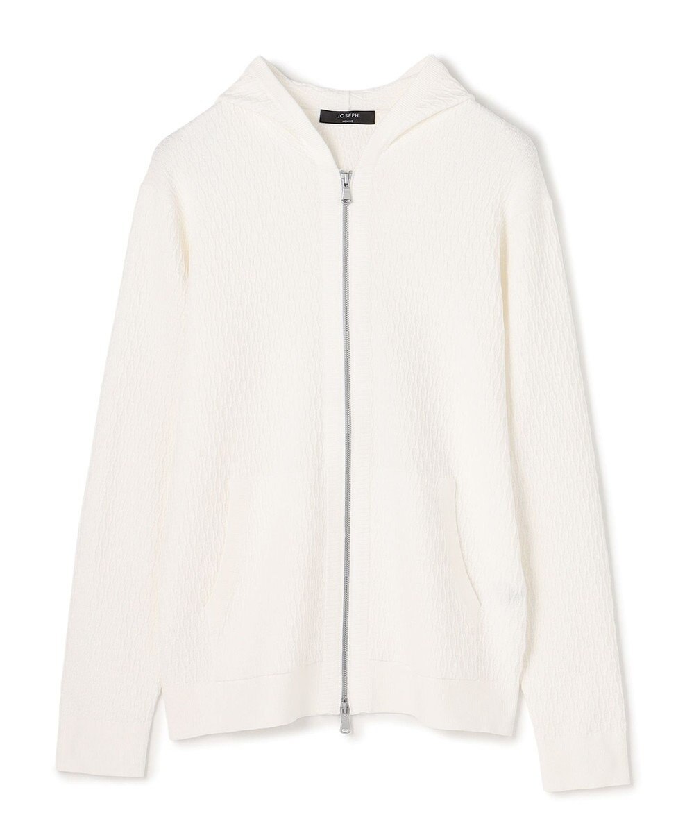JOSEPH HOMME 【新柄】  ヴィスコースリンクス　ジップアップニットフーディー 