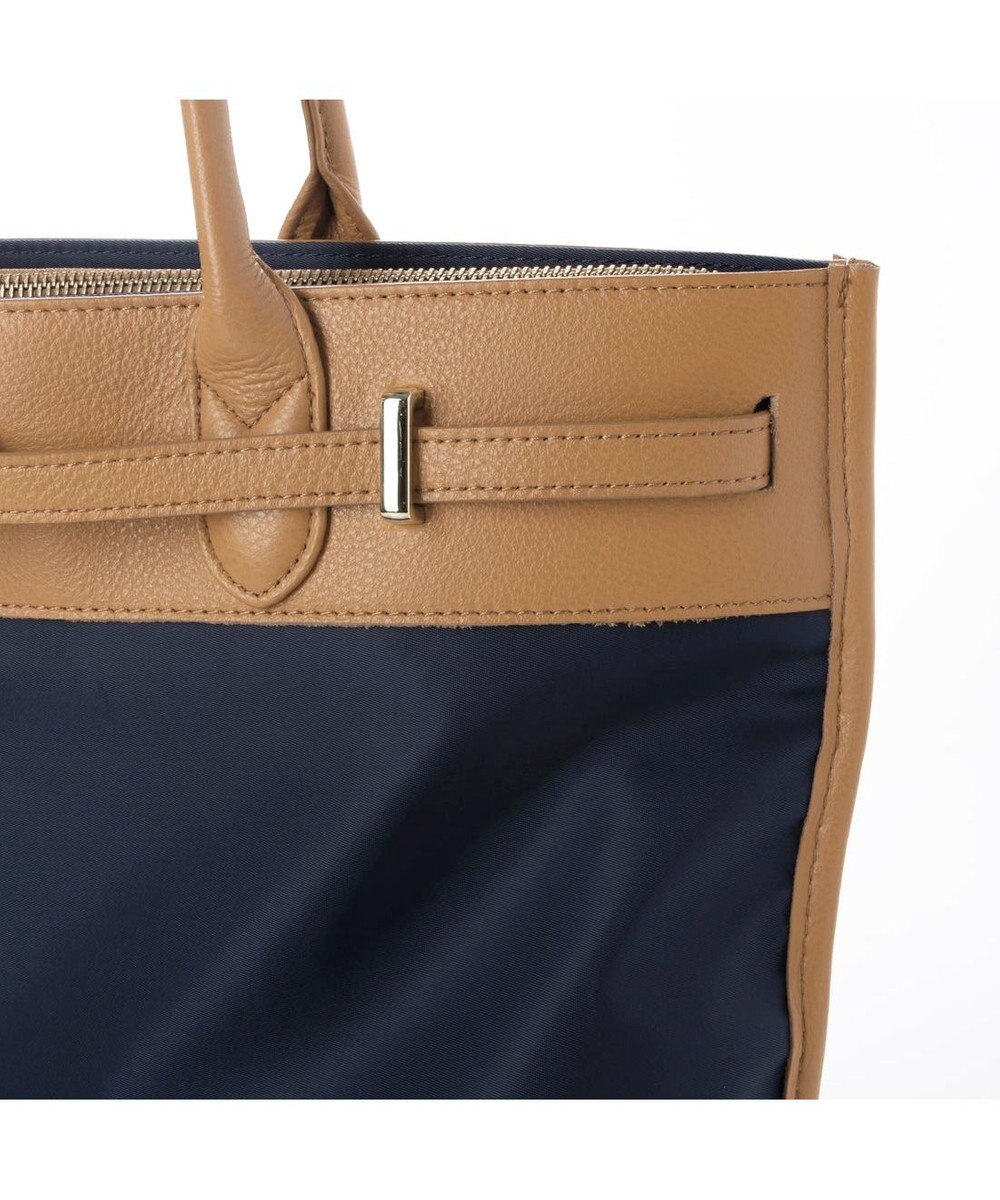 UNBILLION 【テレビ ドラマ着用アイテム】ペルケ perche / ナイロン牛革ヒネリ金具トートバッグ 