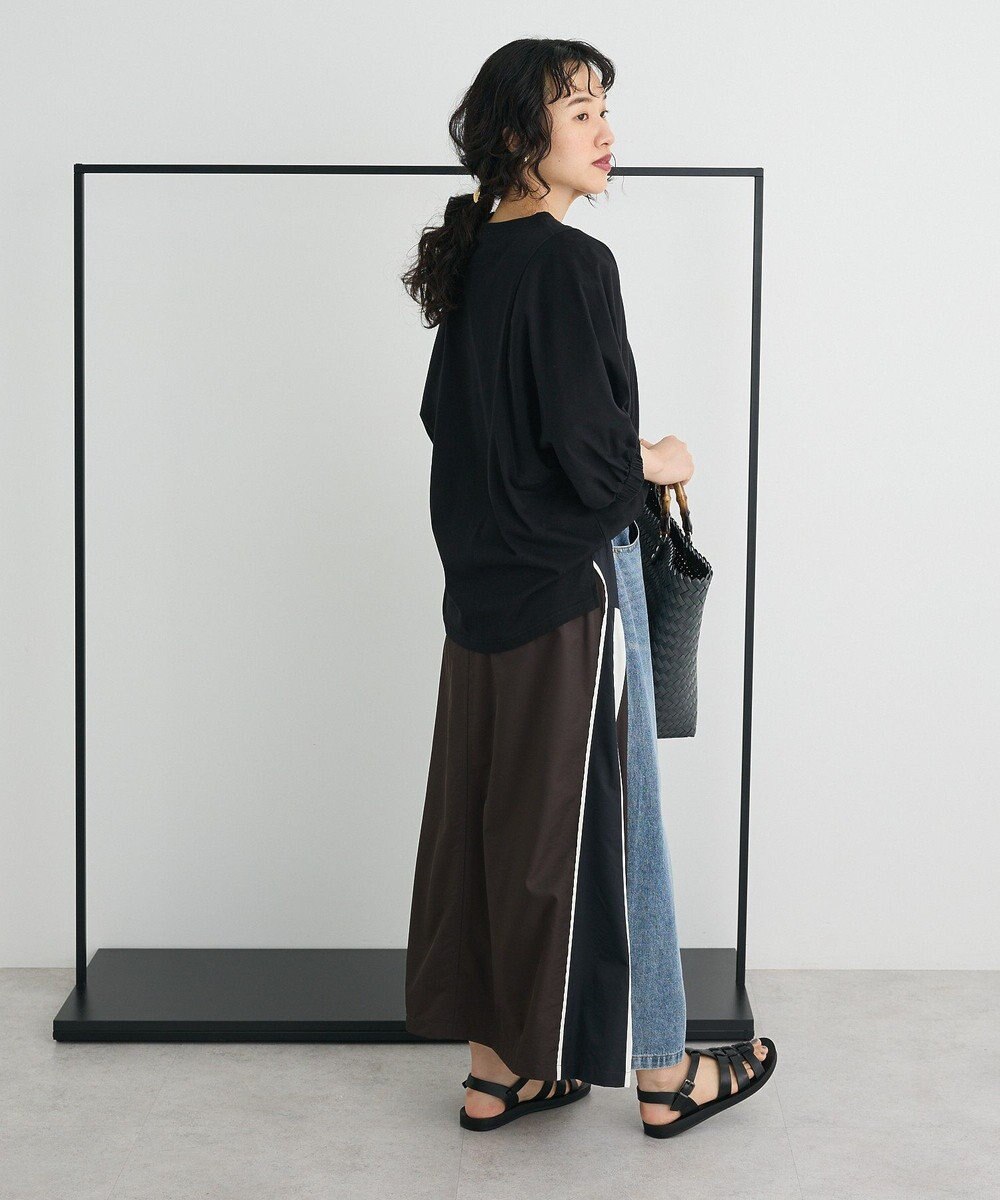 CRAFT STANDARD BOUTIQUE 接触冷感/UVカット スクエアボリュームスリーブプルオーバー 