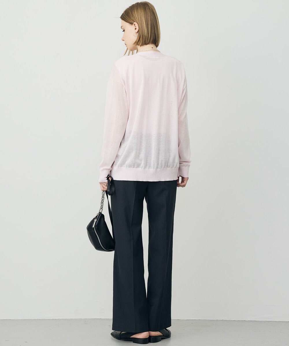 ICB 【先行予約】 リネンブレンドシアー カーディガン 