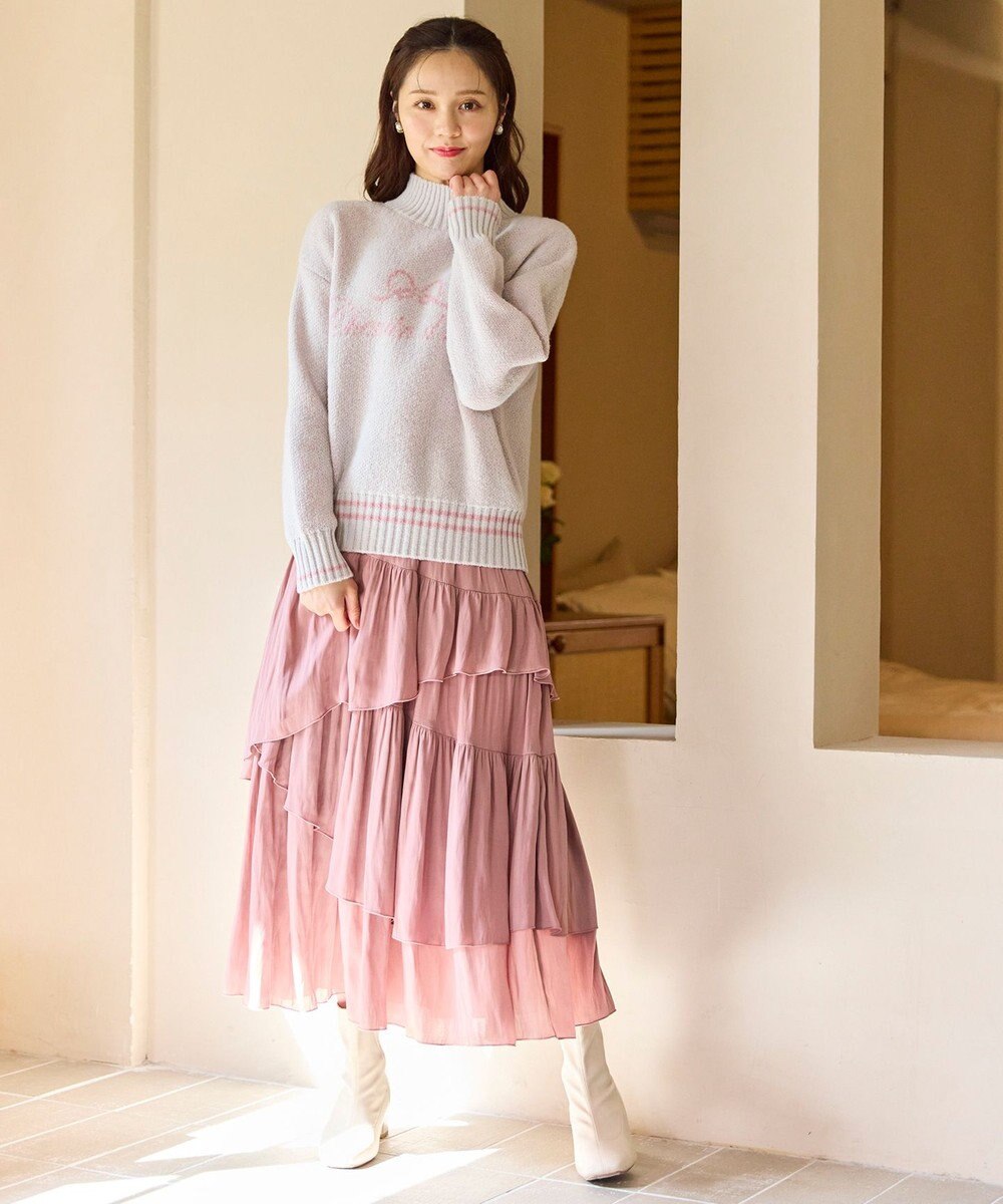 Feroux レタードハイネック プルオーバー 