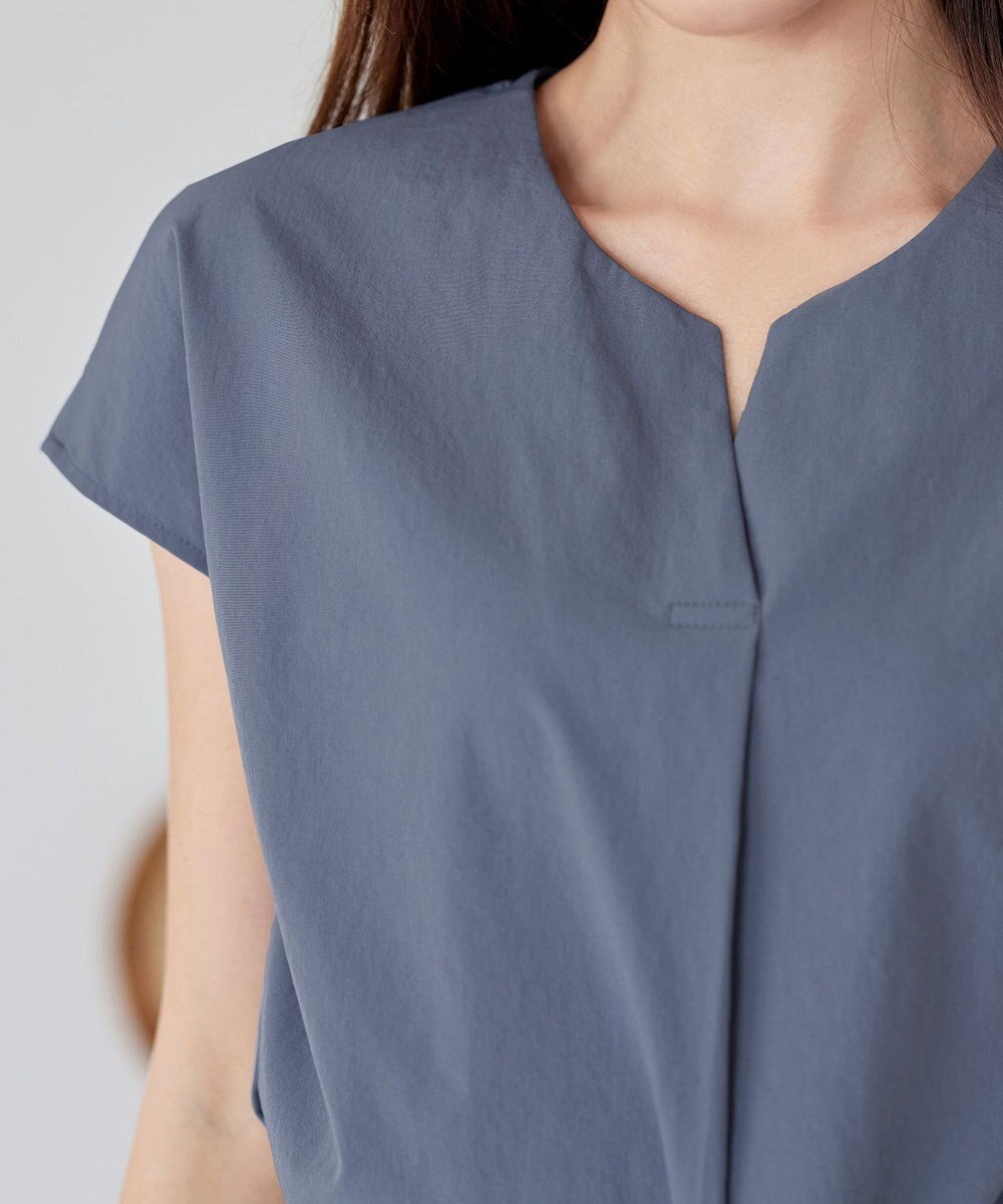 Tiaclasse 【トップス&スカートセット・洗える】ストレッチタフタセットアップ 