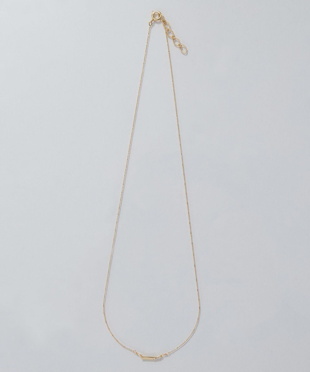 Phoebe 【金属アレルギー対応】ストレートバービジューネックレス　ゴールド 