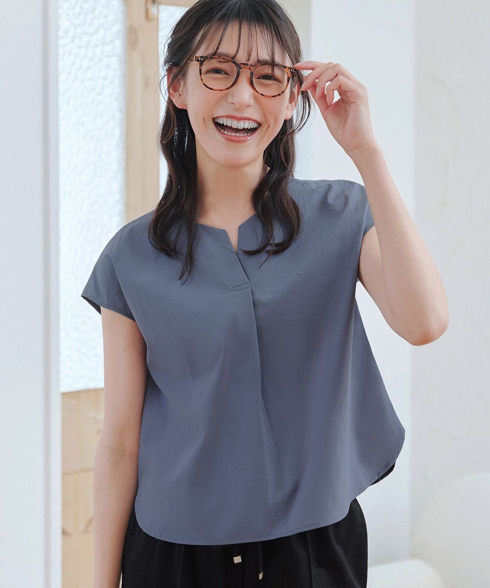 Tiaclasse 【トップス&スカートセット・洗える】ストレッチタフタセットアップ 