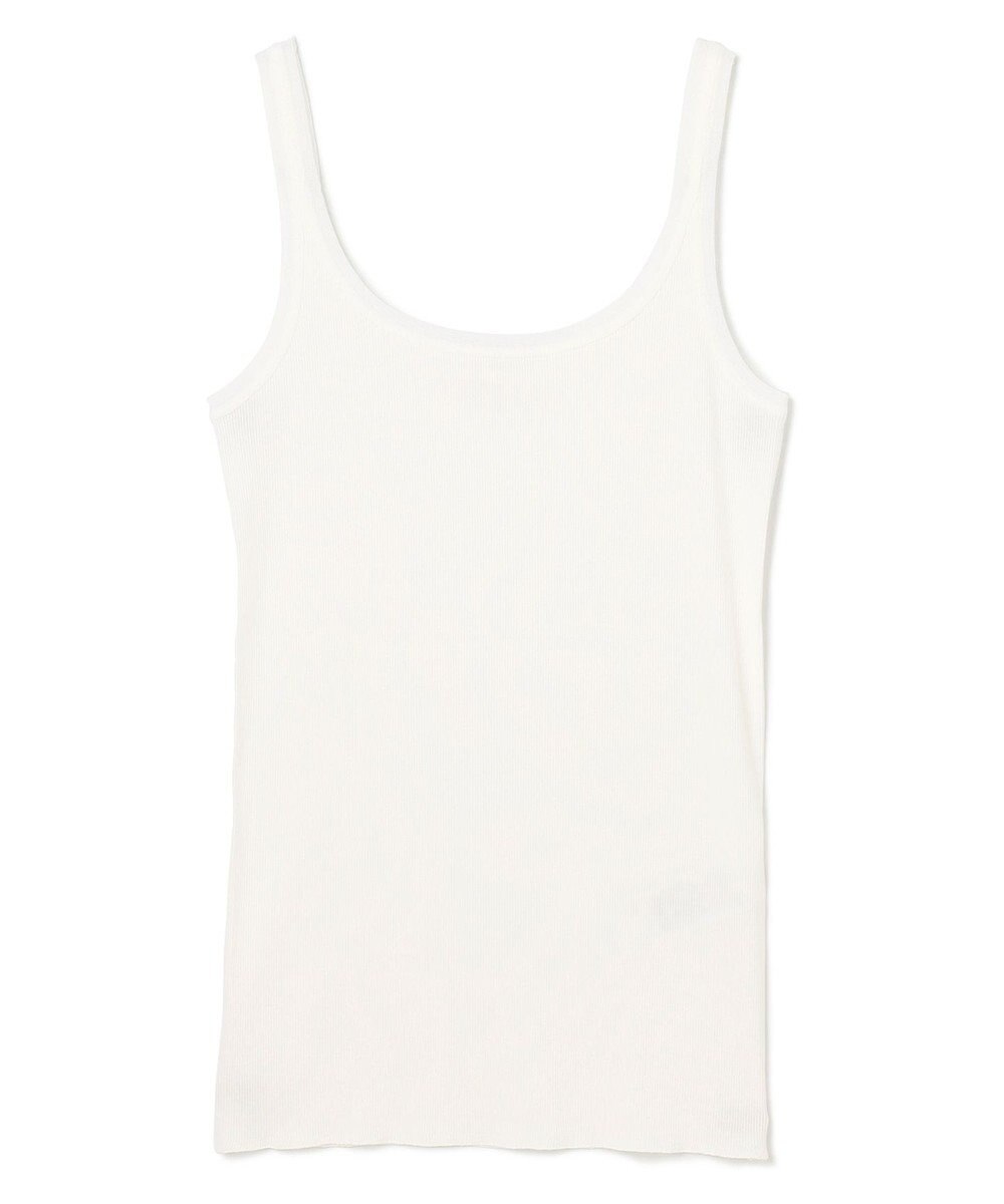BEIGE， 【BEIGE,ecru/WEB限定・洗える】RIB TOPS /  コットンシルクリブキャミソール 