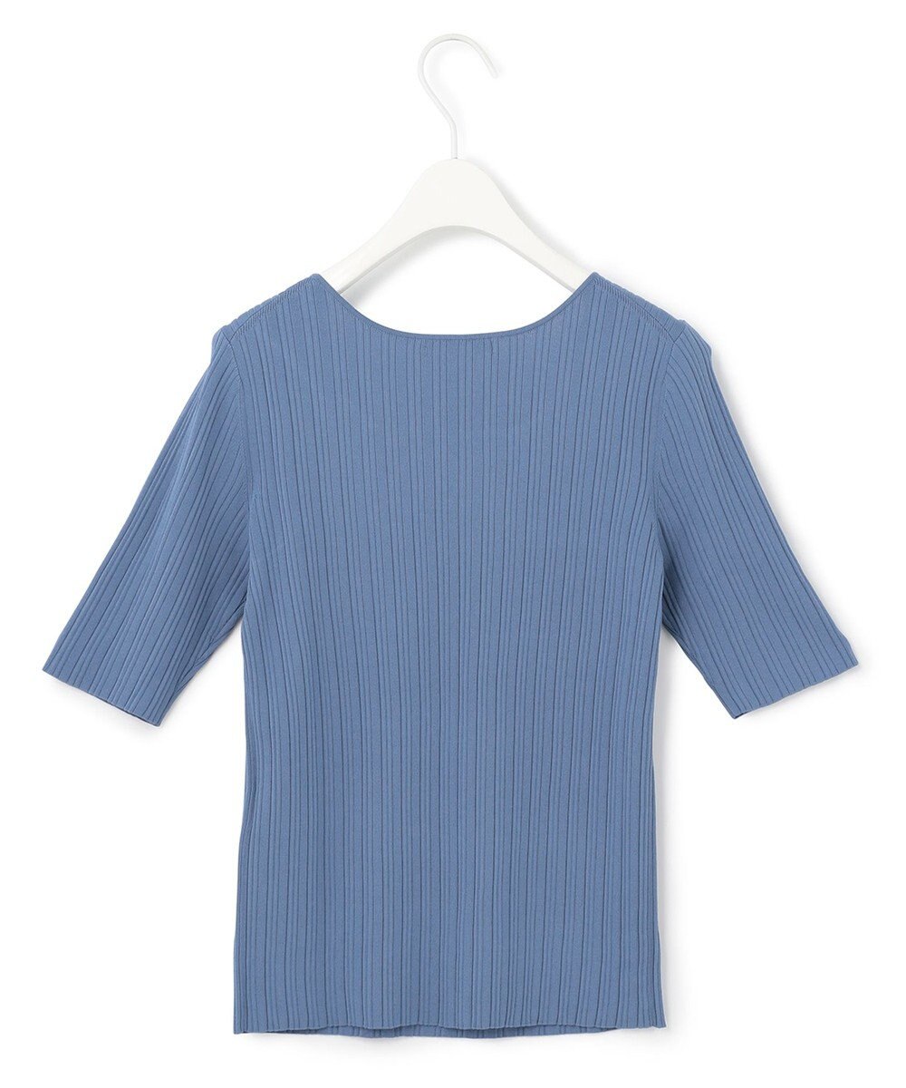 ICB L 【新色追加・洗える】シンセティックハイゲージ 5分袖リブニット 