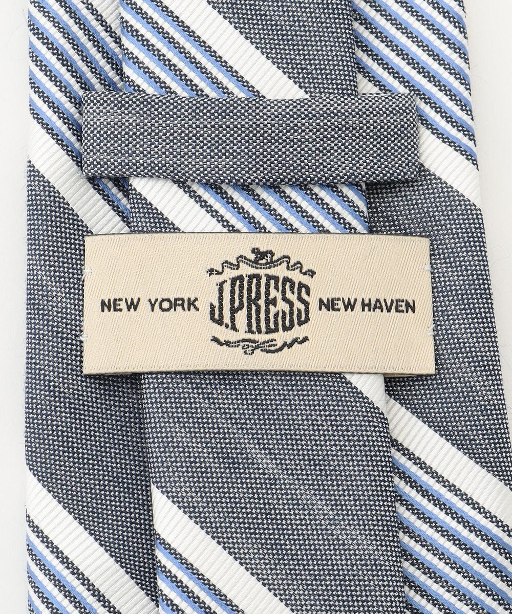 J.PRESS MEN 【LINEN MIX COLLECTION】 レジメンタル ネクタイ 