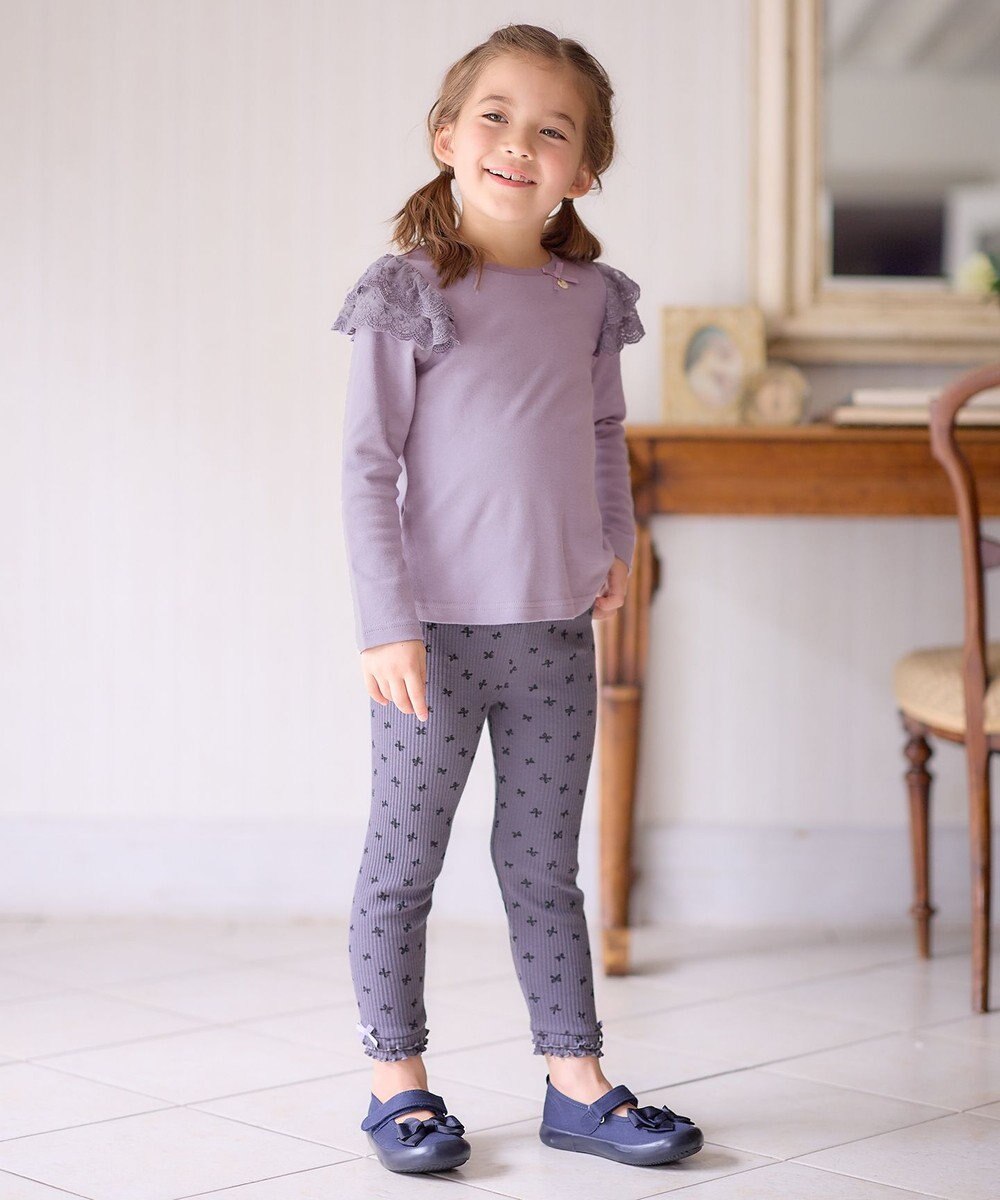 ANY KIDS 袖 レース ガーリー Ｔシャツ 