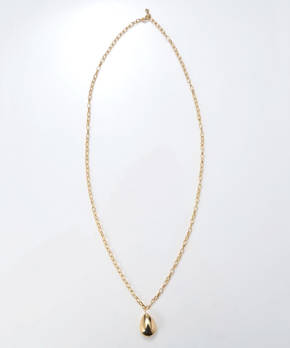 Phoebe 【限定セット】ビッグドロップメタルチェーンネックレス×ドロップハーフフープミニピアス 