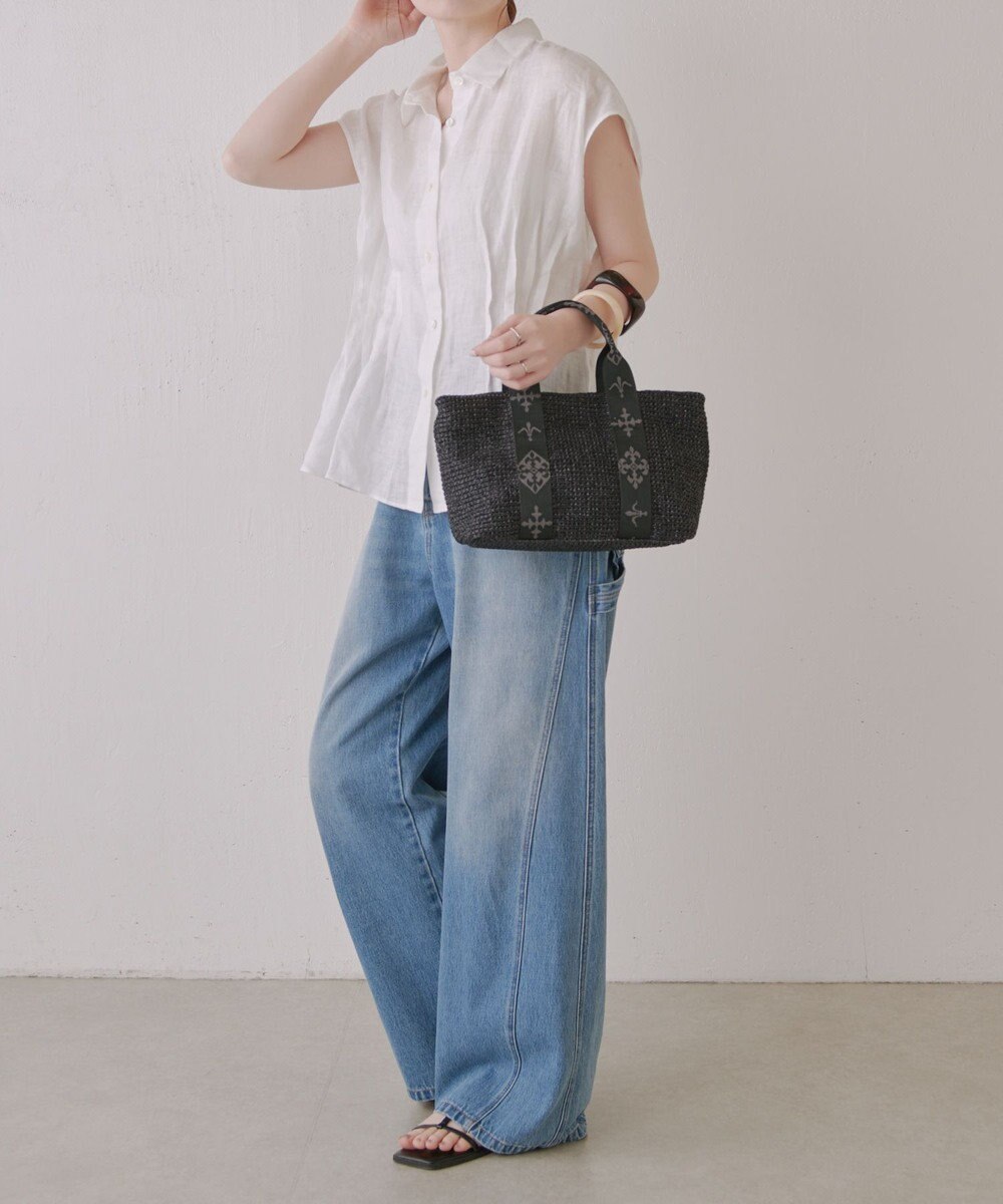 russet ナイロンラフィアデイリーミニトートバッグ(CE-1712) 