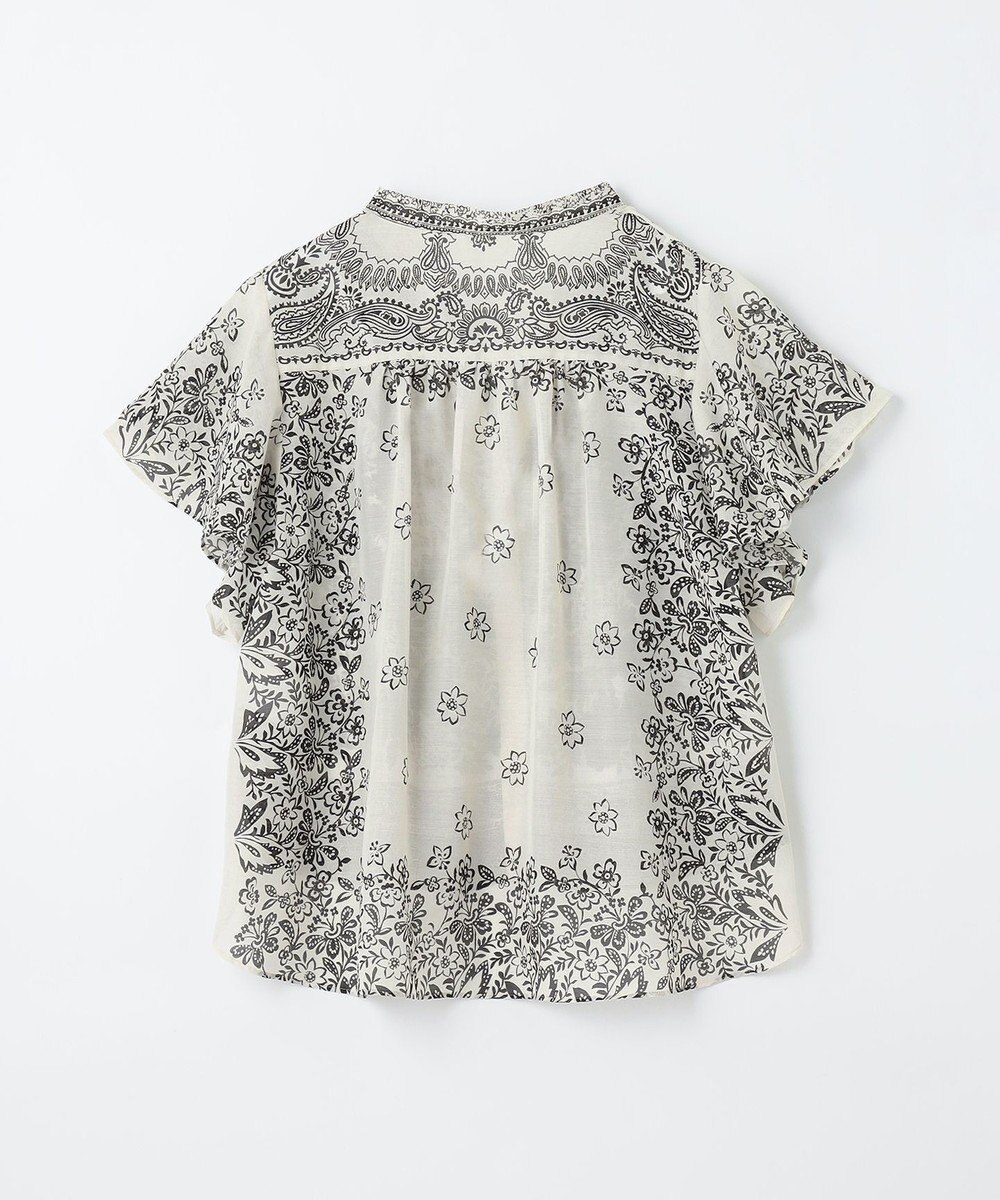 GRACE CONTINENTAL バンダナフレアスリーブブラウス 