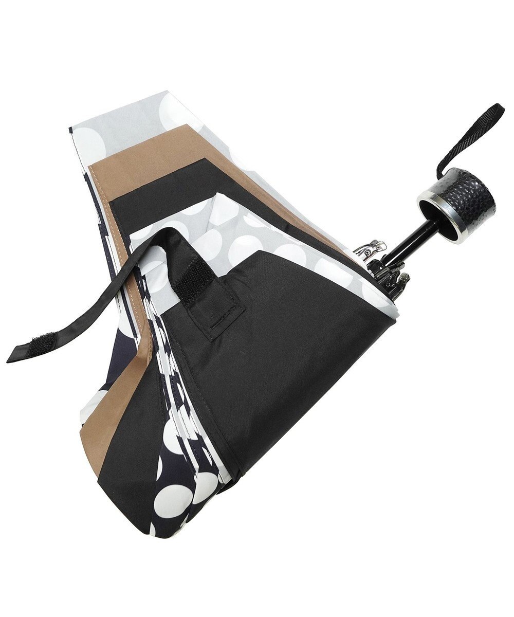 +RING UNISEX プラスリング 簡単開閉式折傘55cm BLK/BGE T1378 