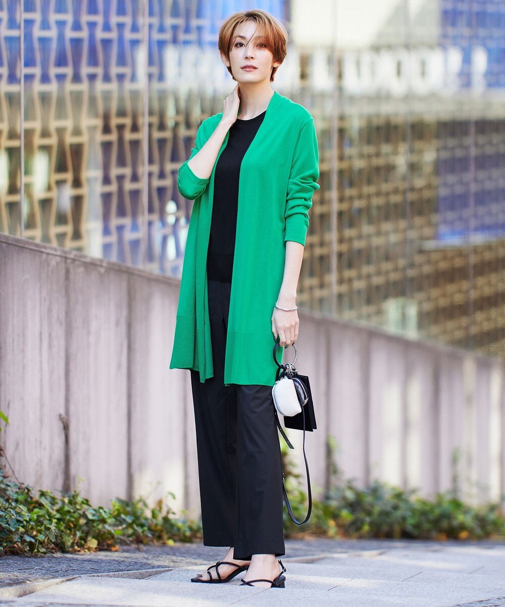 ICB 【接触冷感・洗える】PINION ロングカーディガン 