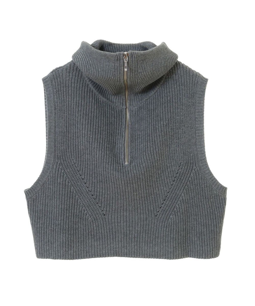 earth music&ecology ＳＥＴ　Ｚｉｐニットベスト＋ブラウス 