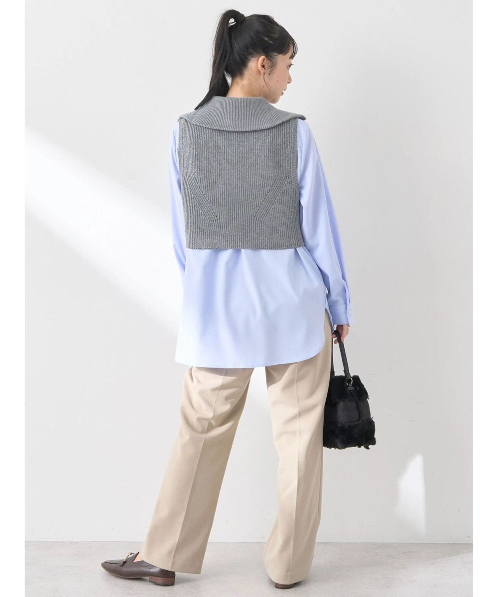 earth music&ecology ＳＥＴ　Ｚｉｐニットベスト＋ブラウス 