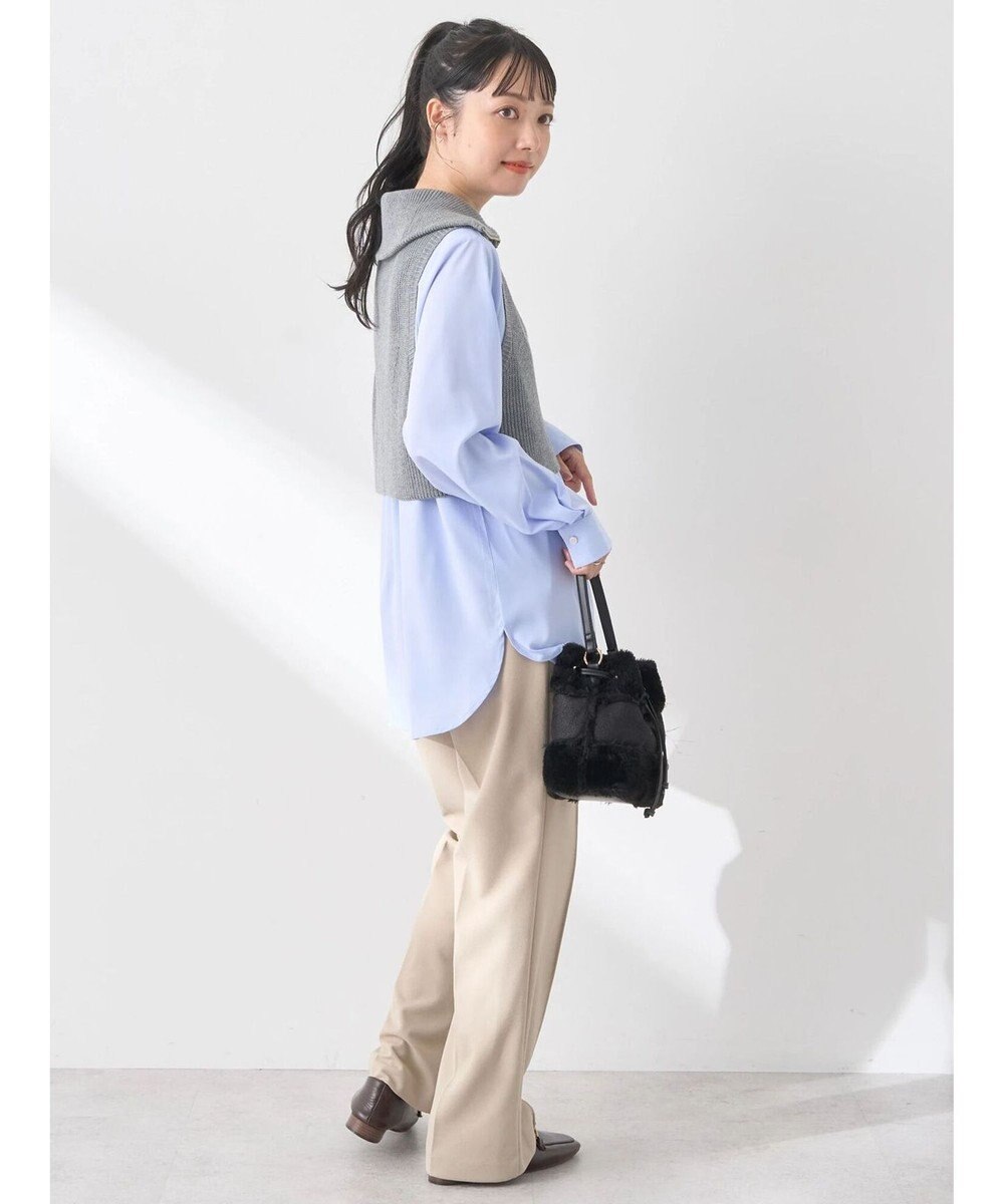 earth music&ecology ＳＥＴ　Ｚｉｐニットベスト＋ブラウス 