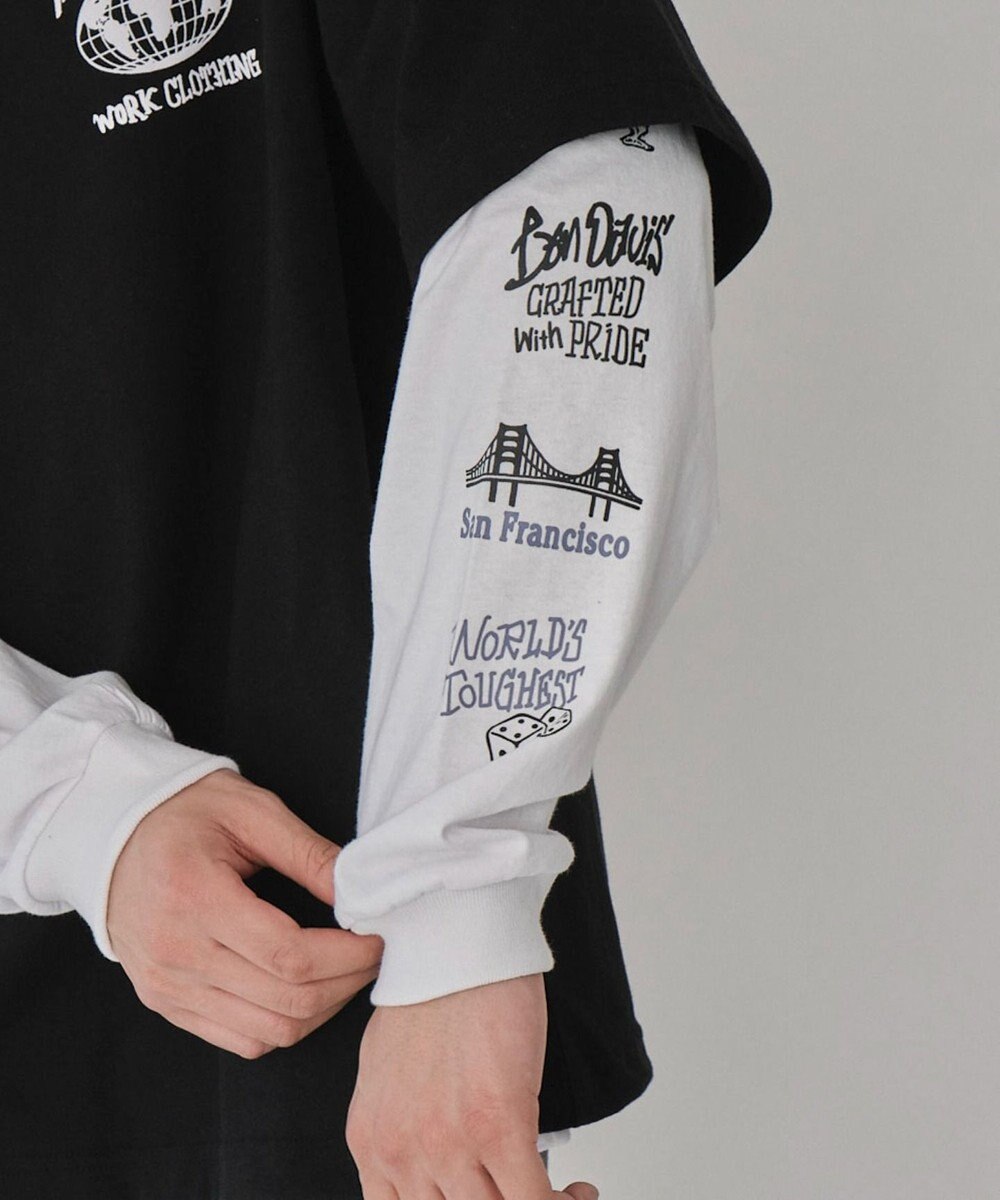 WEGO 【ユニセックス着用ITEM】別注BENDAVISアンサンブルグラフィックT 