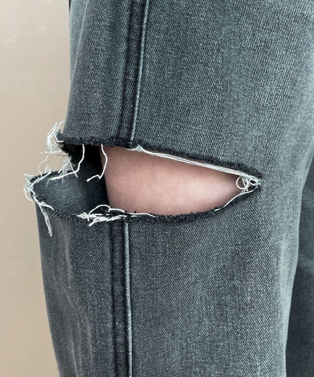 WEGO 【SMサイズ展開】サイドカットデニムストレートパンツ 