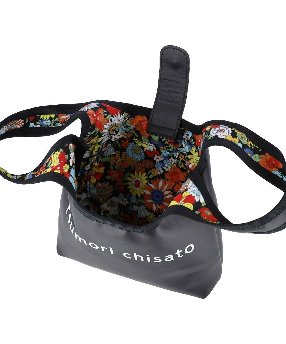 tsumori chisato CARRY リバーシブルラム レジレザーバッグ ハンドバッグ 手提げバッグ Sサイズ 