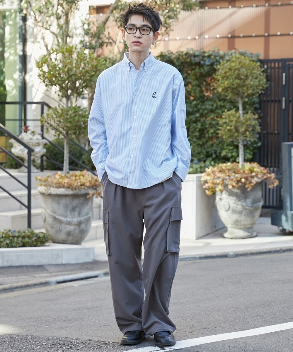 WEGO 【ウエストゴム/MLサイズ展開】イージーワイドカーゴスラックス 