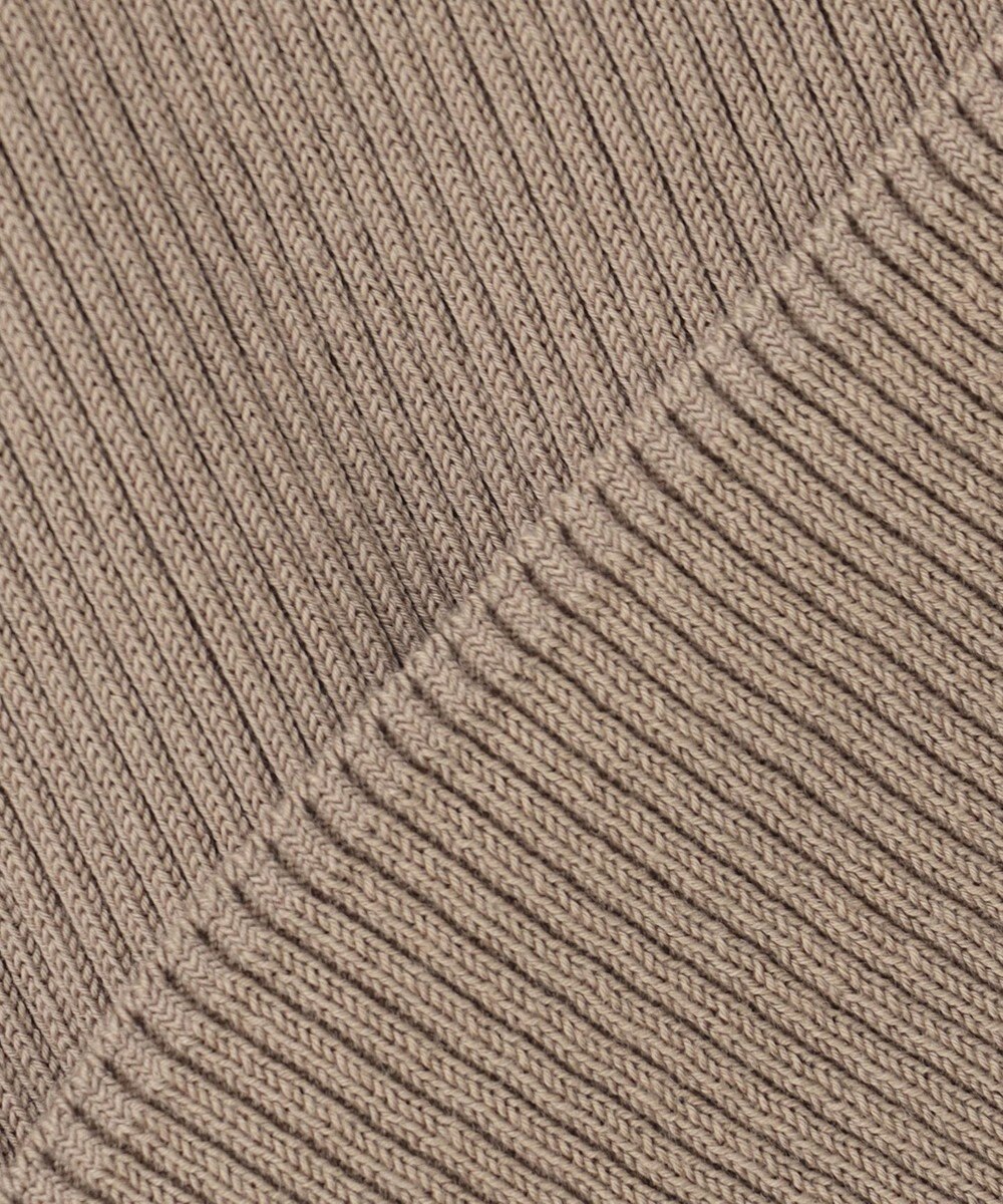 ICB L 【洗える】オーガニックコットンリブ ノースリーブニット 