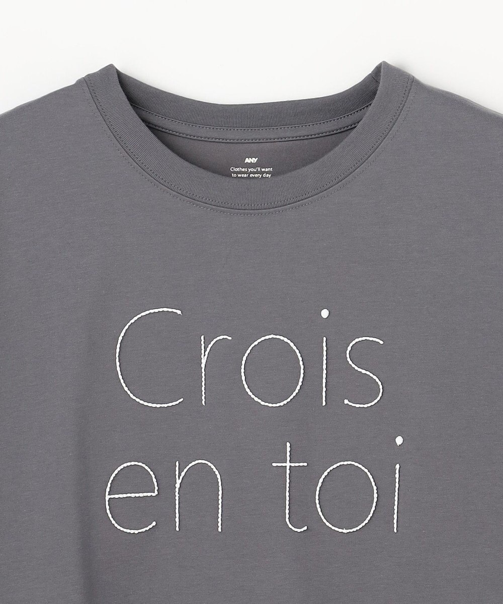 ANY アソートロゴラウンドヘムTシャツ 