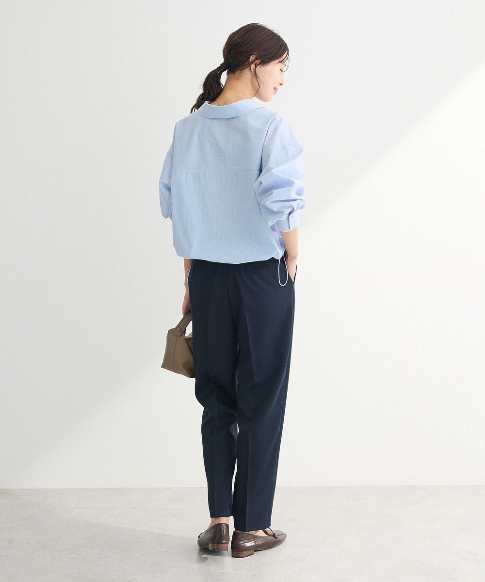 Green Parks イージーケア裾ドロストシャツ 