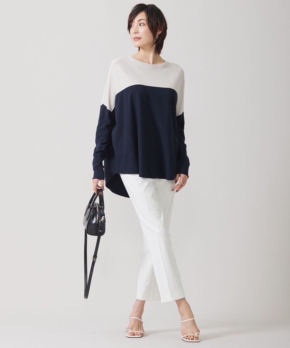 ICB 【洗える】 ヴィスコースワイド プルオーバー 