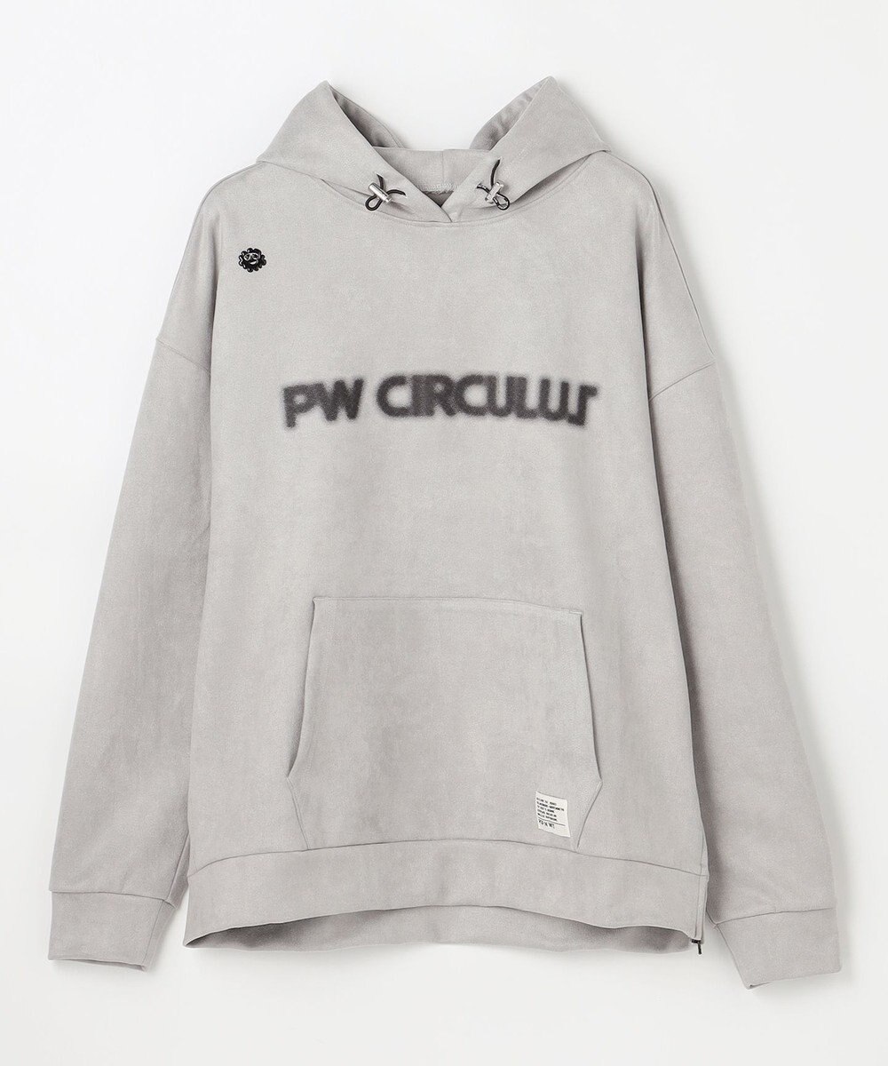 PW CIRCULUS 2025 NEW！【手洗い洗濯可】【MEN】キャットグラフィック スエードライク デタッチャブルフーディ ゴルフ 