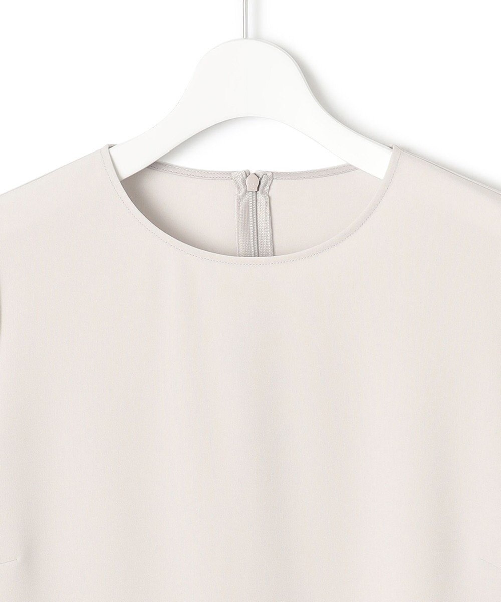 23区 【洗える】トリアセダブルジョーゼット ペプラム ブラウス 