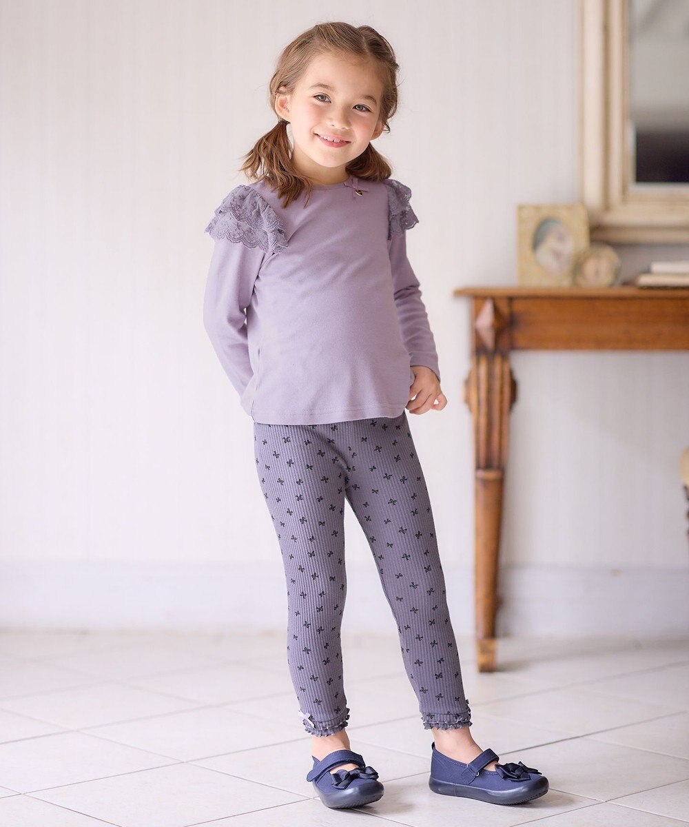 ANY KIDS 袖 レース ガーリー Ｔシャツ 