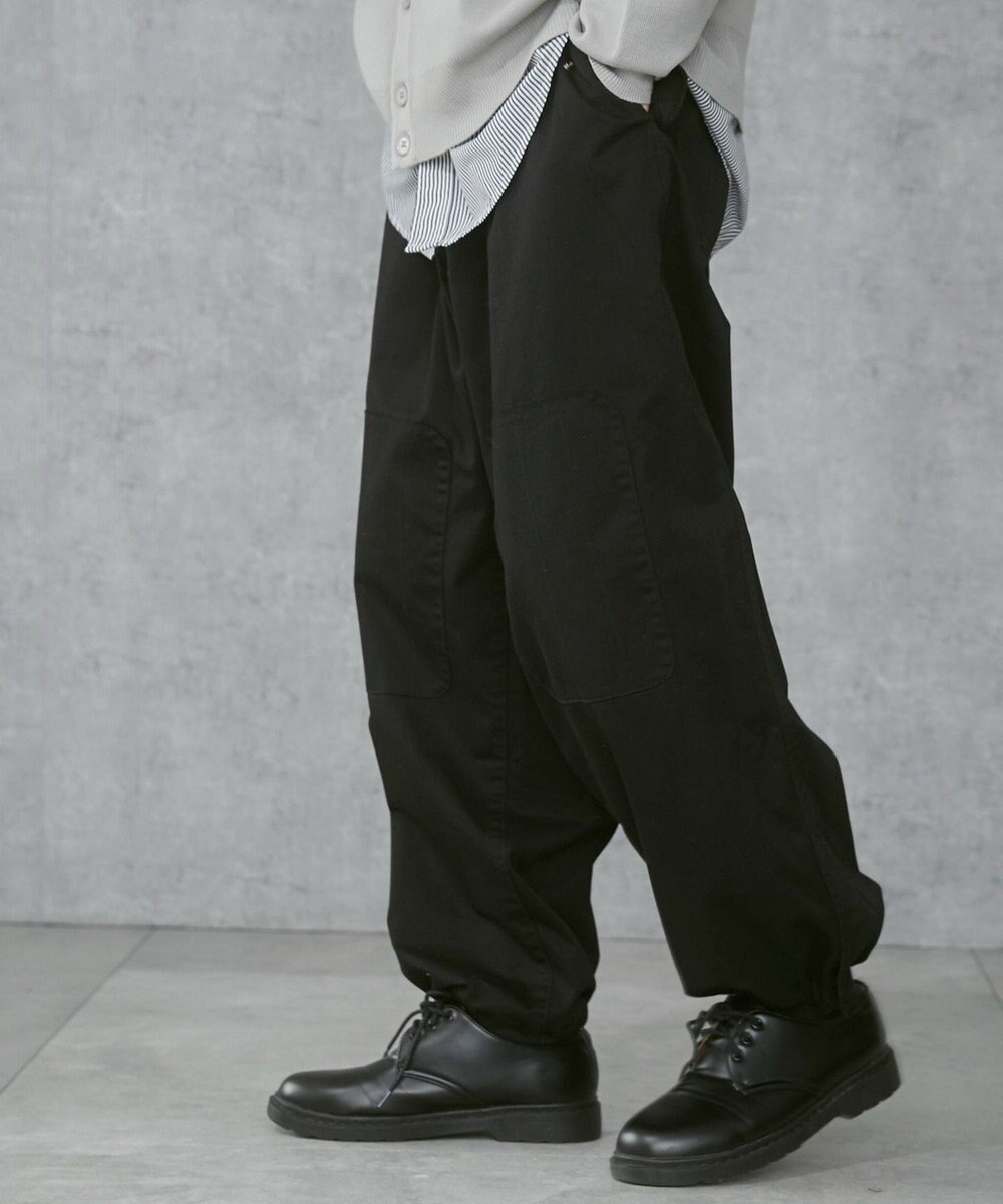 WEGO 【ウエストゴム/ユニセックス着用ITEM】サイドスリットコンバットパンツ 