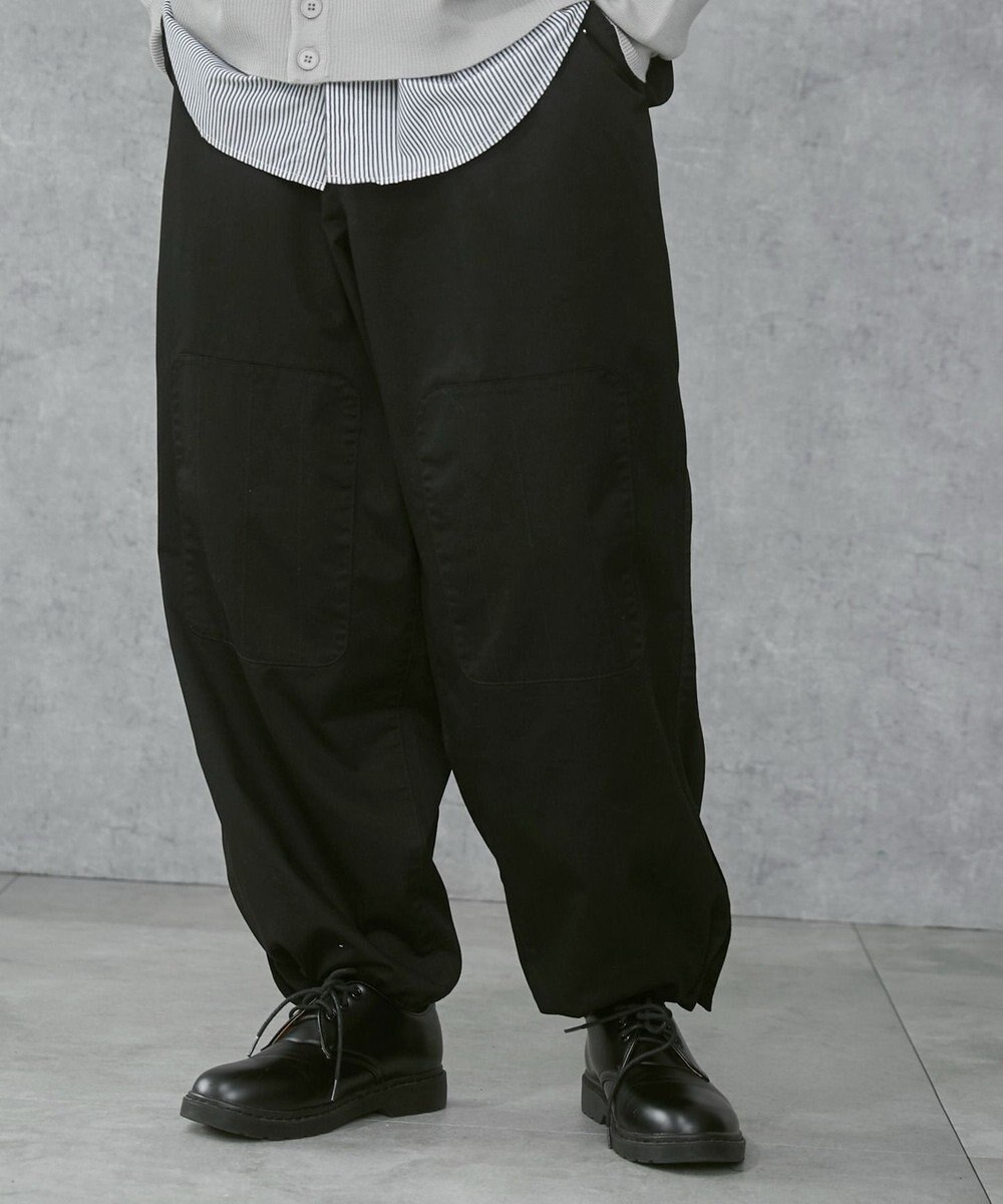 WEGO 【ウエストゴム/ユニセックス着用ITEM】サイドスリットコンバットパンツ 